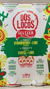 Dos Locos Strawberry+Lime Tequila Seltzer New Zealand 4Can