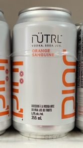 Nutrl Blood Orange Vodka Soda Canada 6Can